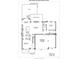 Detailed first floor plan showcasing the layout, including the living room, kitchen, and garage at 9007 Raven Top Dr, Mint Hill, NC 28227