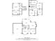 Detailed floor plan showing layout of the first, second and third floors of a home at 2520 Barrington Ct, Rock Hill, SC 29732