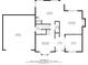 Detailed floor plan of the first floor featuring a kitchen, dining room, living room, and garage at 2520 Barrington Ct, Rock Hill, SC 29732