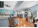 Open-concept design connects living and kitchen spaces with hardwood floors at 3407 14Th Sw Ave, Hickory, NC 28602