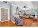 Cozy living room featuring hardwood floors and easy access to other rooms at 3407 14Th Sw Ave, Hickory, NC 28602