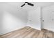 Bedroom featuring two doors and a ceiling fan at 506 Legrand St, Shelby, NC 28150