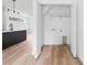 Laundry room with washer and dryer hookups, and built-in shelving at 506 Legrand St, Shelby, NC 28150