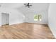 Bright living room featuring hardwood floors, recessed lighting, and a freshly painted interior at 2363 Reepsville Rd, Lincolnton, NC 28092