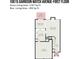 First floor plan featuring kitchen, dining area, living room, and garage at 10015 Garrison Watch Ave # 168, Charlotte, NC 28277