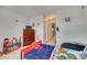 Well-lit bedroom with closet and hall views, plus cute themed décor at 1213 Bhaltair Ln, Fort Mill, SC 29708