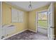 Mud room with a utility sink, door to the outside, and vinyl floors at 126 Balmoral Dr, Mooresville, NC 28117