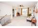 Bright bonus room with a desk and futon, perfect for a flexible living space at 154 Rooster Tail Ln, Troutman, NC 28166