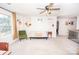 Relaxing bonus room with comfortable seating, neutral decor, and great natural light at 154 Rooster Tail Ln, Troutman, NC 28166