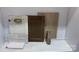 Selection of neutral finish materials including floor, tiles and door samples at 3050 Tramore Dr, Harrisburg, NC 28075