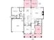 First floor floor plan showing the layout of rooms, including kitchen, dining, living, and study areas at 3057 Tramore Dr, Harrisburg, NC 28075