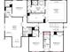 Second floor floor plan showing the layout of the bedrooms, bathrooms, and game room at 3057 Tramore Dr, Harrisburg, NC 28075