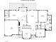 Detailed first floor plan showcases the layout of the home including the kitchen and primary bedroom at 315 Muirfield Way, Salisbury, NC 28144