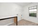 Bright laundry room features a counter top and wire shelving at 32586 Millingport Rd # 7147, New London, NC 28127
