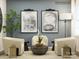Comfortable living room design featuring stylish chairs, modern art, and a calming neutral color palette at 4171 Skyboat Cir, Fort Mill, SC 29715