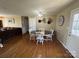 Bright dining room featuring hardwood floors and stylish decor at 52 Restful Ln, Hickory, NC 28601