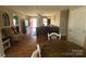 Inviting living room boasts hardwood floors and a comfortable seating area, perfect for gatherings at 52 Restful Ln, Hickory, NC 28601