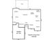Floor plan of home shows layout including bedrooms, kitchen, living room, and garage at 6821 Parkers Crossing Dr, Charlotte, NC 28215