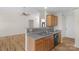 Kitchen featuring light wood cabinets and breakfast bar at 6821 Parkers Crossing Dr, Charlotte, NC 28215