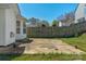 The backyard patio is perfect for entertaining and outdoor living at 6821 Parkers Crossing Dr, Charlotte, NC 28215