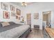 This bedroom provides an entrance to the bathroom and an upstairs hallway at 816 Gentlewinds Ct, Fort Mill, SC 29708