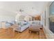 Bright and airy living room with hardwood floors, large windows, and comfortable seating at 938 Pinehaven Dr, New London, NC 28127
