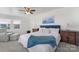 Serene main bedroom with water view, comfortable seating area, and traditional decor at 938 Pinehaven Dr, New London, NC 28127