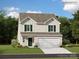 Charming two-story home featuring a large garage, neutral siding, green shutters and a well maintained lawn at 10014 Chatham Run Ln, Charlotte, NC 28262