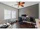 Functional bedroom with a desk area, ample natural light, and modern flooring at 1276 Stonecrest Blvd, Tega Cay, SC 29708
