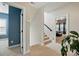 Hallway showcasing stairs, bedroom and sitting room at 1276 Stonecrest Blvd, Tega Cay, SC 29708