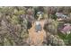 Overhead shot of the neighborhood with the new home situated on a large lot at 130 Big Oak Ln, Statesville, NC 28625