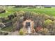 Overhead shot of a home with a long driveway and lush surroundings at 130 Big Oak Ln, Statesville, NC 28625