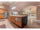 Open concept kitchen featuring a massive island, blending seamlessly into the adjacent living spaces at 1500 Griffith Rd, Monroe, NC 28112