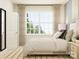 Bright and airy bedroom with a large window, neutral decor, and comfortable furnishings, creating a peaceful retreat at 1557 Croydon St, Indian Land, SC 29707