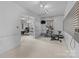 Versatile bonus room with potential for a home gym and additional office space at 16421 Breckshire Dr, Huntersville, NC 28078