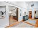 Open-concept design with a view of the kitchen, archways, and unique design features at 1717 Thomas Ave, Charlotte, NC 28205