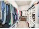 Walk-in closet with shelving and hanging rods for optimal storage and organization at 1986 Thoreau Way, York, SC 29745