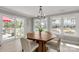 Bright dining room with sliding doors and scenic backyard views at 22 Honeysuckle Ln, Clover, SC 29710