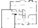 Detailed floor plan showcasing the layout of the main floor with garage, kitchen, and living areas at 3711 Cole Mill Rd, Charlotte, NC 28270