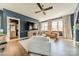 Cozy living room with hardwood floors, comfortable sofas, and decorative touches at 4912 Kenbury Ct, Fort Mill, SC 29708