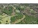 Wide aerial view of a sprawling estate surrounded by lush forests and a winding road at 525 Lake Lynn Rd, Concord, NC 28025