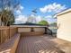 Spacious wooden deck offers outdoor living space and seating at 703 Rankin Ave, Mount Holly, NC 28120