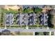 An aerial view of townhomes with well-manicured landscaping and a parking lot at 71 40Th Avenue Ne Dr # 7, Hickory, NC 28601