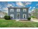 Charming two-story home with a well-manicured lawn, symmetrical windows, and inviting front entrance at 8125 Sheringham Way, Charlotte, NC 28227