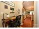 Comfortable home office featuring an antique desk with hardwood floors at 1022 Bimelech Dr, Indian Trail, NC 28079
