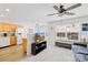 Bright open-concept living area with seamless flow into the kitchen, ideal for modern living at 11308 Morgan Valley Ln, Charlotte, NC 28270