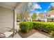 Relaxing porch view showcasing manicured landscaping and a glimpse of the neighborhood at 11308 Morgan Valley Ln, Charlotte, NC 28270