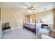 Bedroom featuring a ceiling fan and neutral paint color at 1515 Paul Boyd Rd, Clover, SC 29710