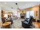 Spacious living room featuring a fireplace, hardwood floors, and an open layout at 1515 Paul Boyd Rd, Clover, SC 29710