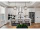Bright kitchen featuring an island with bar seating, stainless steel appliances, and modern pendant lights at 1925 Hendricks St, Rock Hill, SC 29732